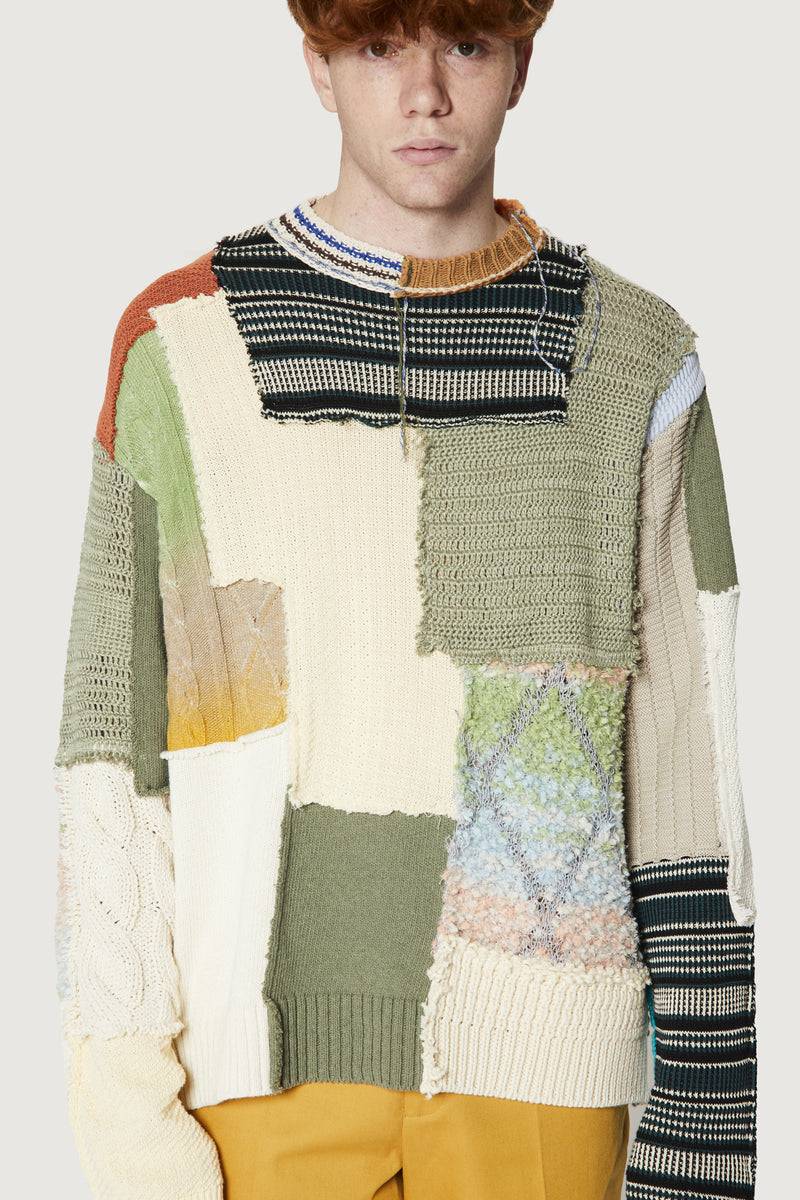 Paura UTOPIA PATCHWORK SWEATER MULTICOLOR Fino al 65% di sconto