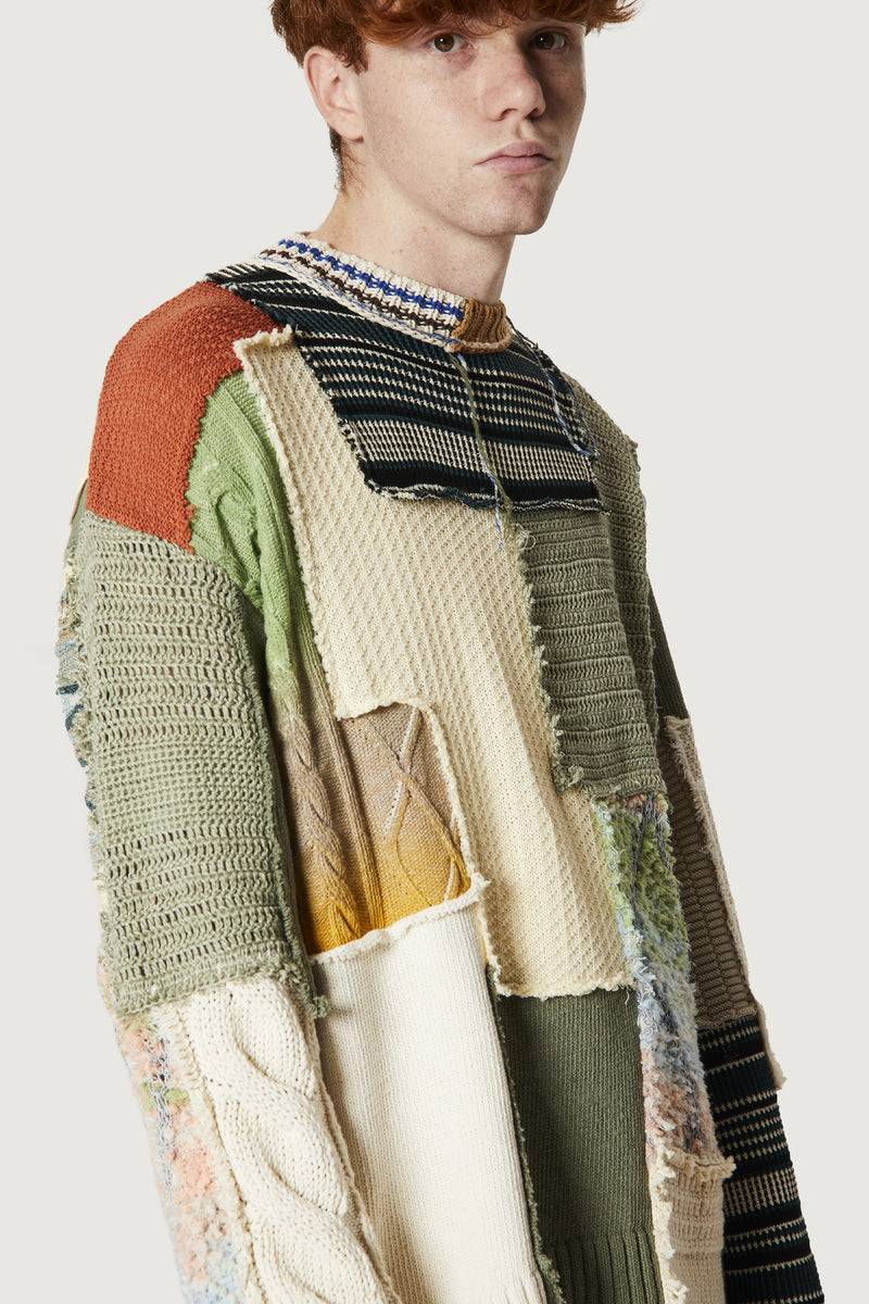 Paura UTOPIA PATCHWORK SWEATER MULTICOLOR Fino al 65% di sconto
