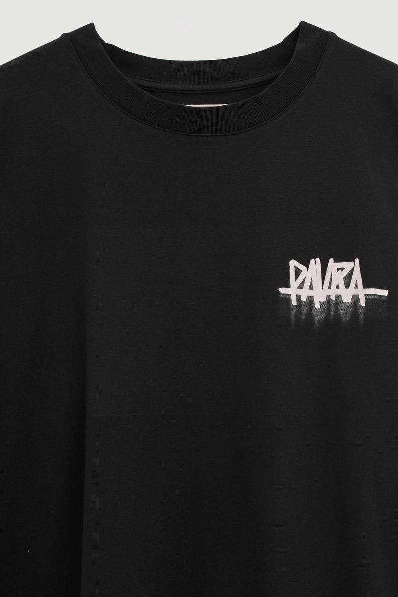 Paura YANNIS OVERSIZED T-SHIRT BLACK Solo un giorno rimasto