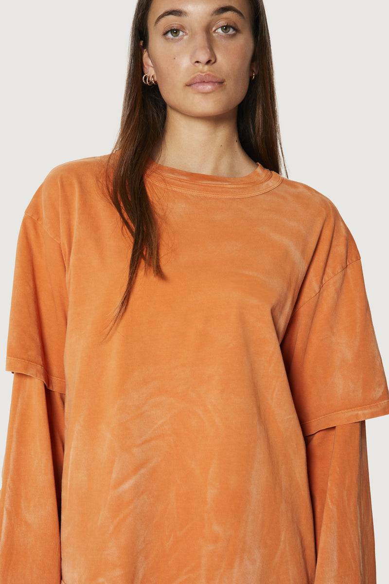 Paura ZENO DOUBLE LAYER LONGSLEEVE ORANGE 50% di sconto con spedizione gratuita