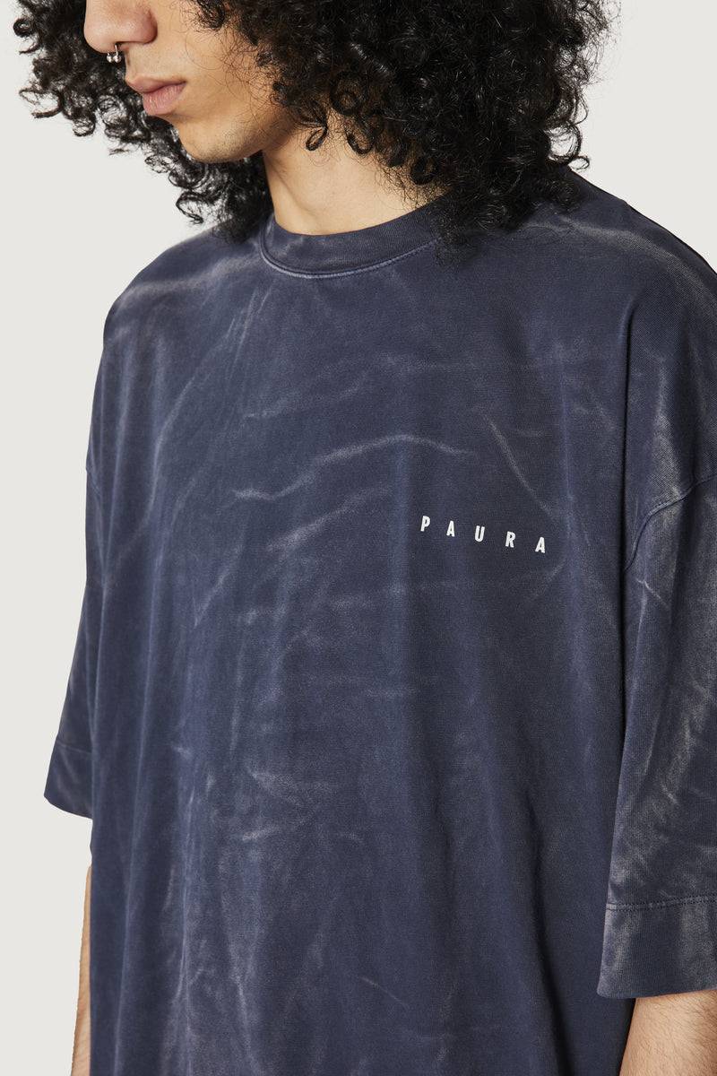 Paura SAID OVERSIZED T-SHIRT DARK BLUE Officina