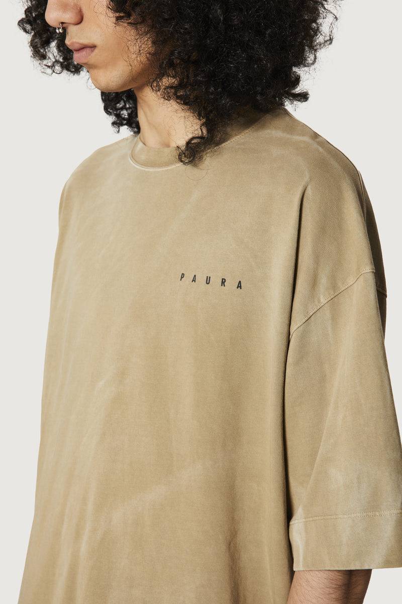 Paura SAID OVERSIZED T-SHIRT MUD Limitato a 3 giorni