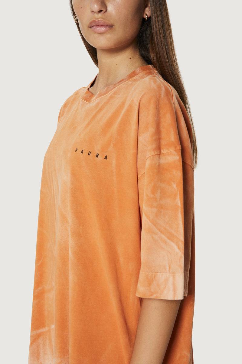 Paura SAID OVERSIZED T-SHIRT ORANGE Esporta salva