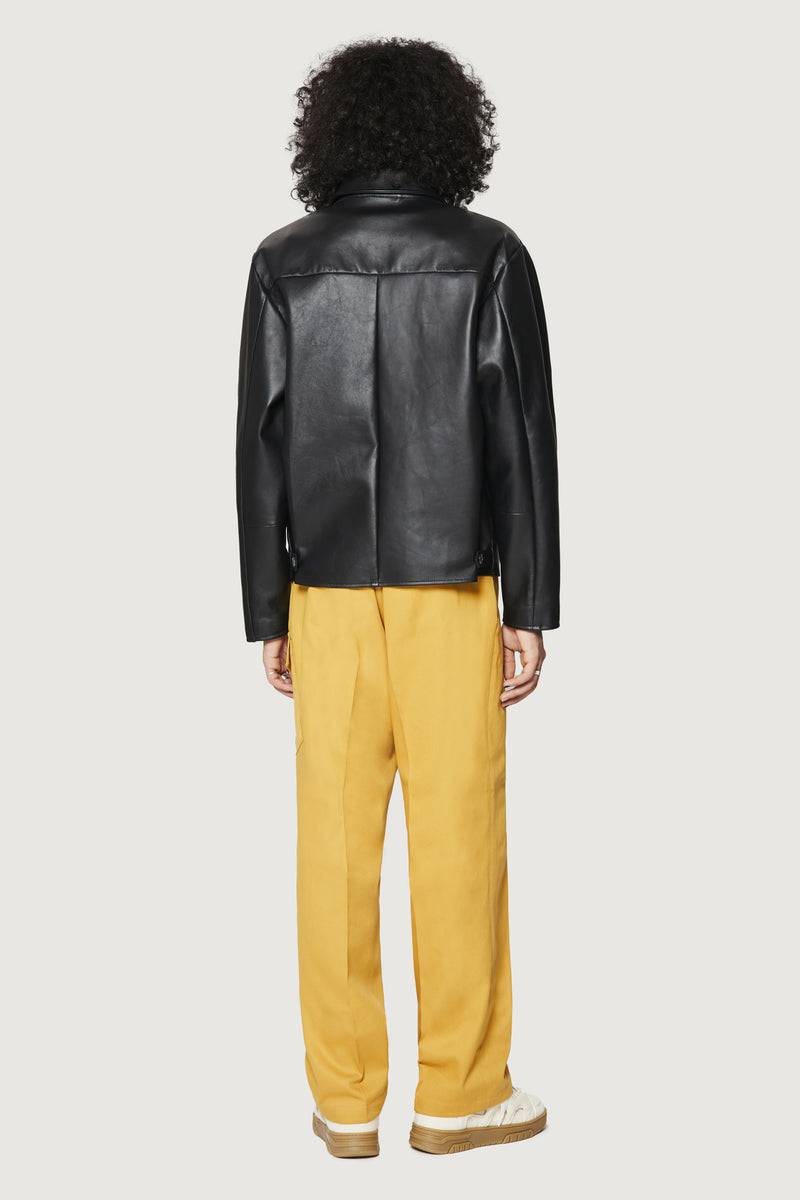 Paura RAFA LEATHER JACKET BLACK Qualità Garantita