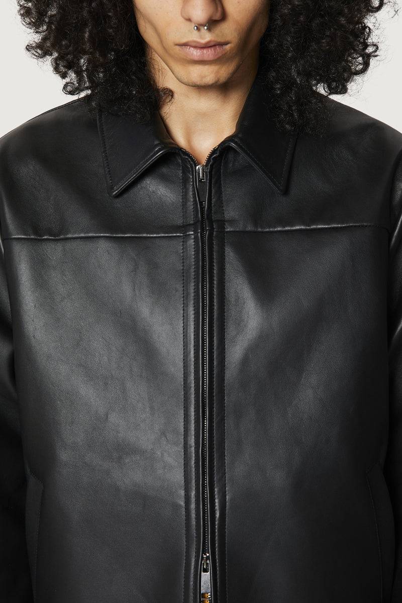 Paura RAFA LEATHER JACKET BLACK Qualità Garantita