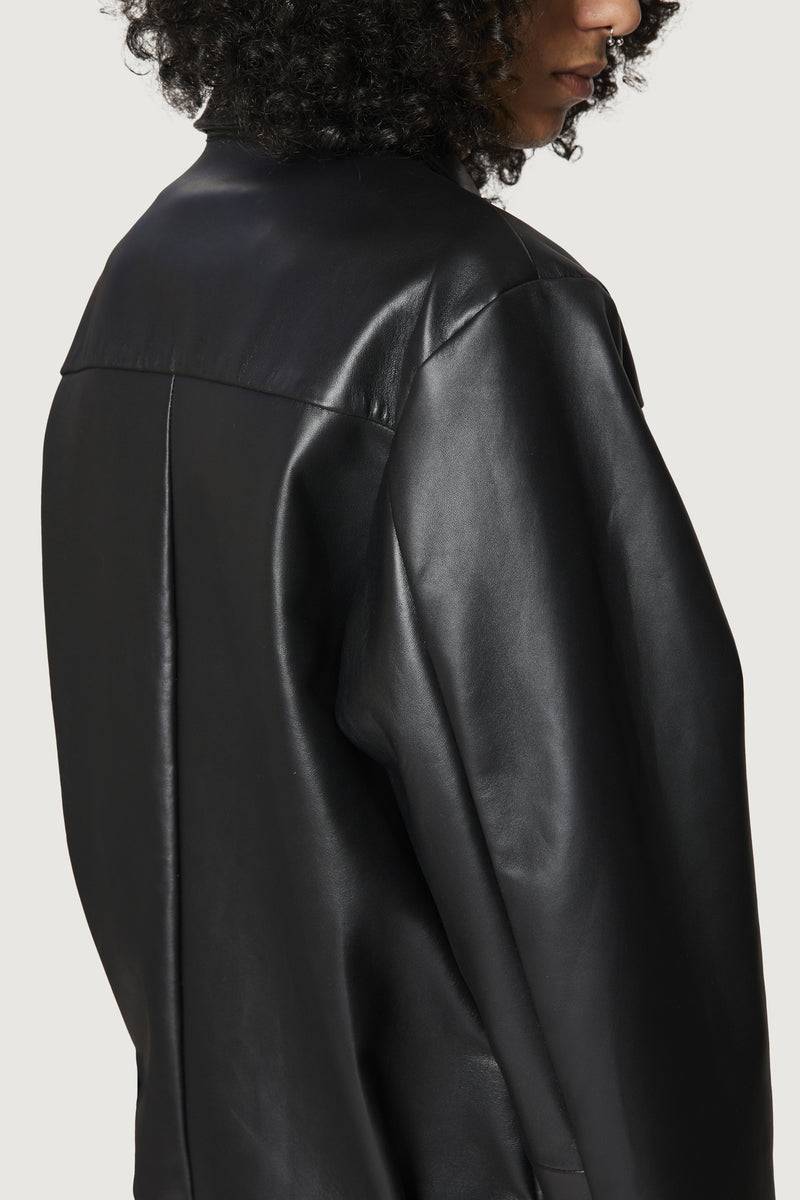 Paura RAFA LEATHER JACKET BLACK Qualità Garantita