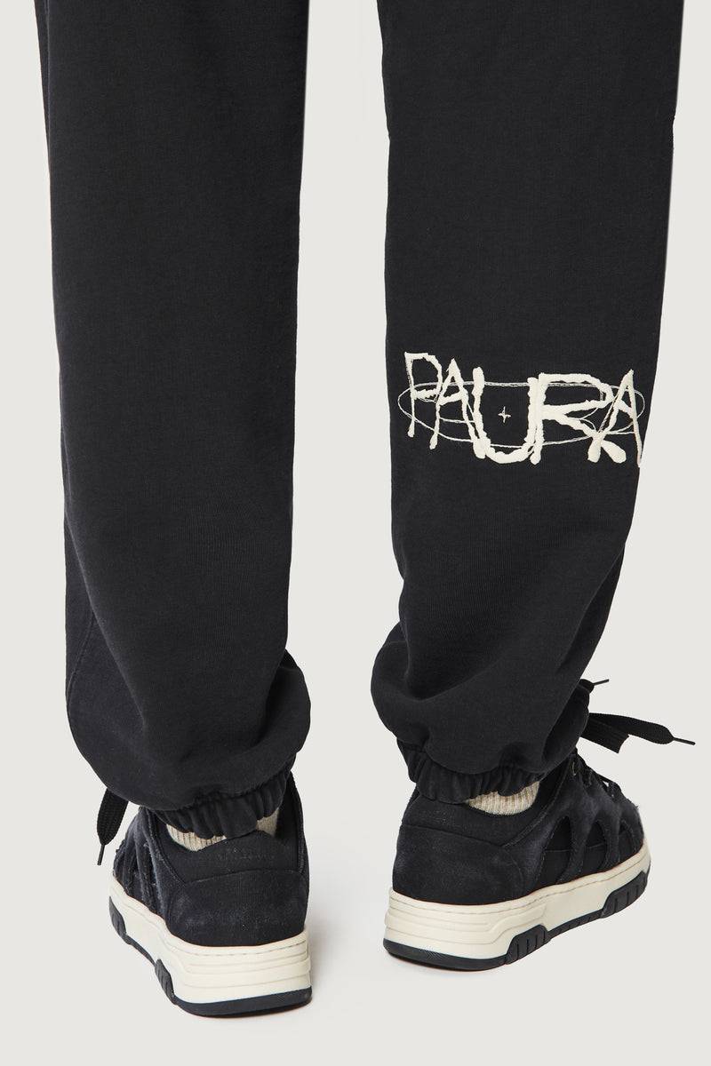 Paura RASHA SWEATPANTS COSMIC LOGO BLACK Affare Del Giorno
