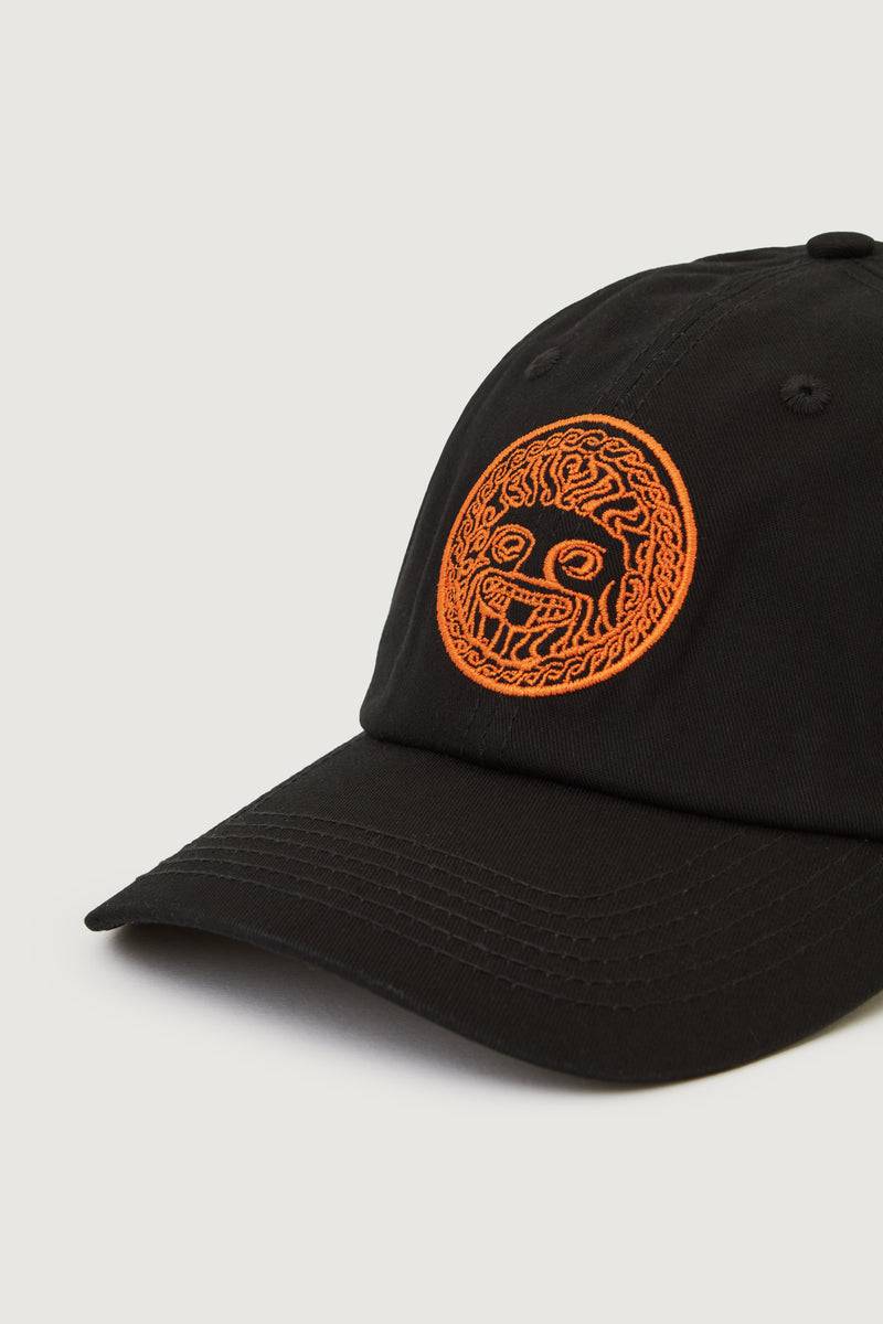 Paura RAY DAD HAT BLACK/ORANGE FIBRA Sottocosto