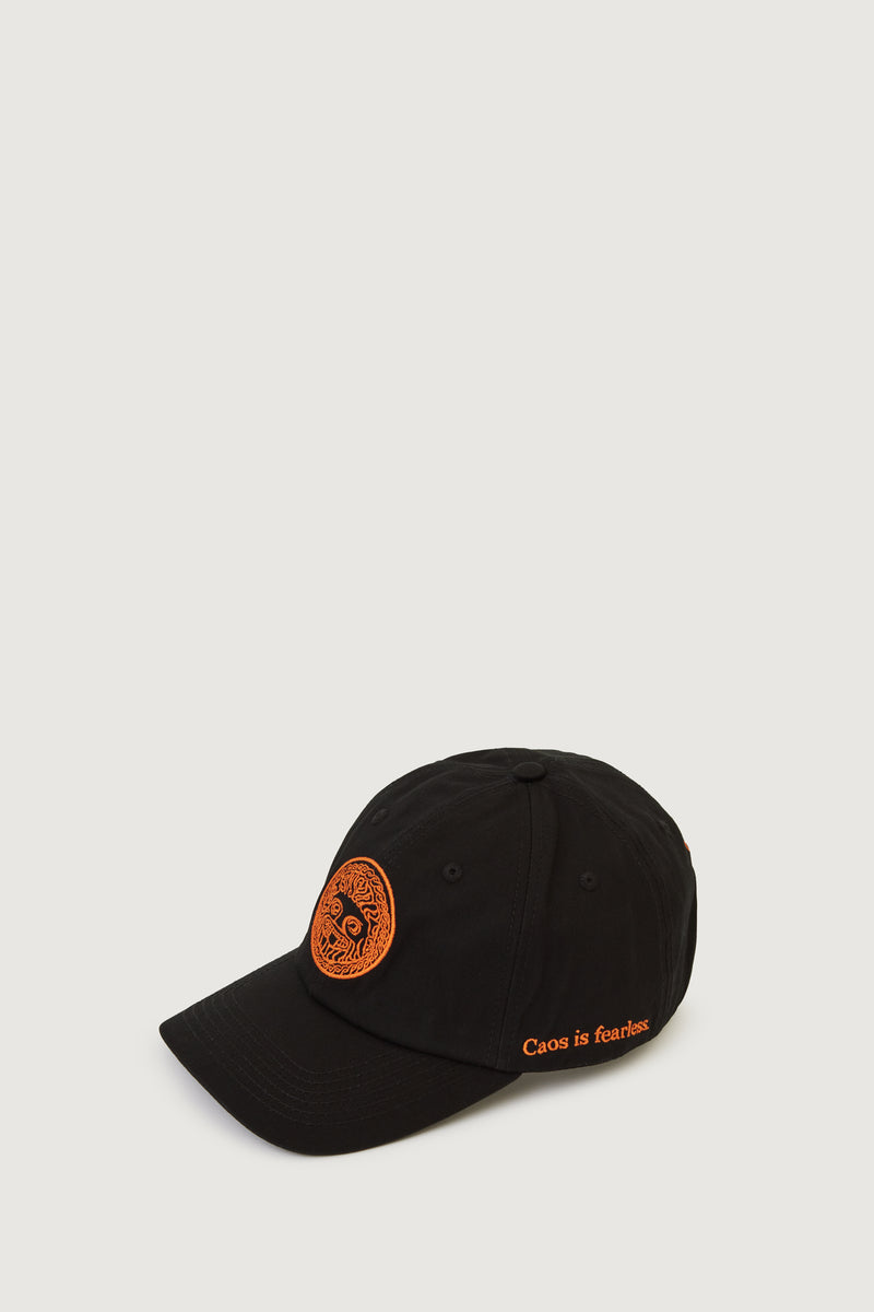 Paura RAY DAD HAT BLACK/ORANGE FIBRA Sottocosto