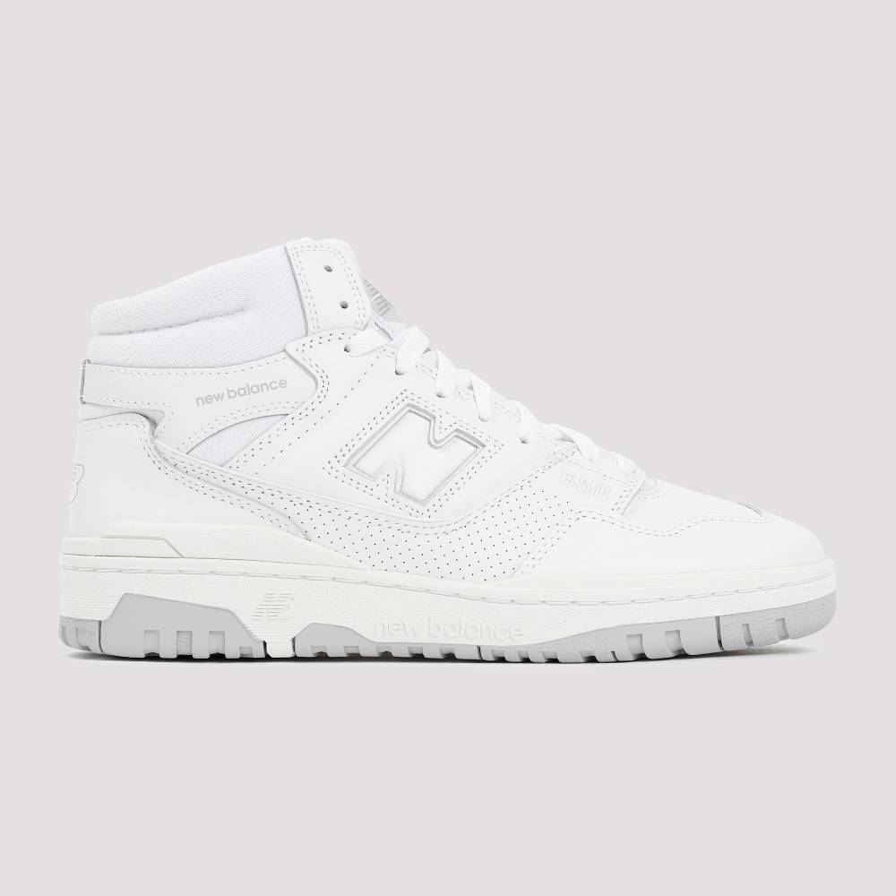 ﻿NEW BALANCE  Sneakers Alte Bianche in Pelle Uomo New Balance 650 Sconto