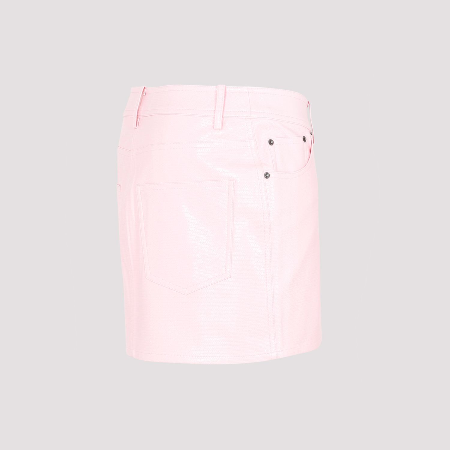 ROTATE  Gonna a Vita Alta in Paillettes Rosa Orchidea ROTATE Moda