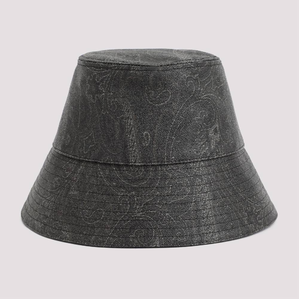 ETRO  Cappello Secchiello ETRO Paisley in Cotone - Nero In Linea