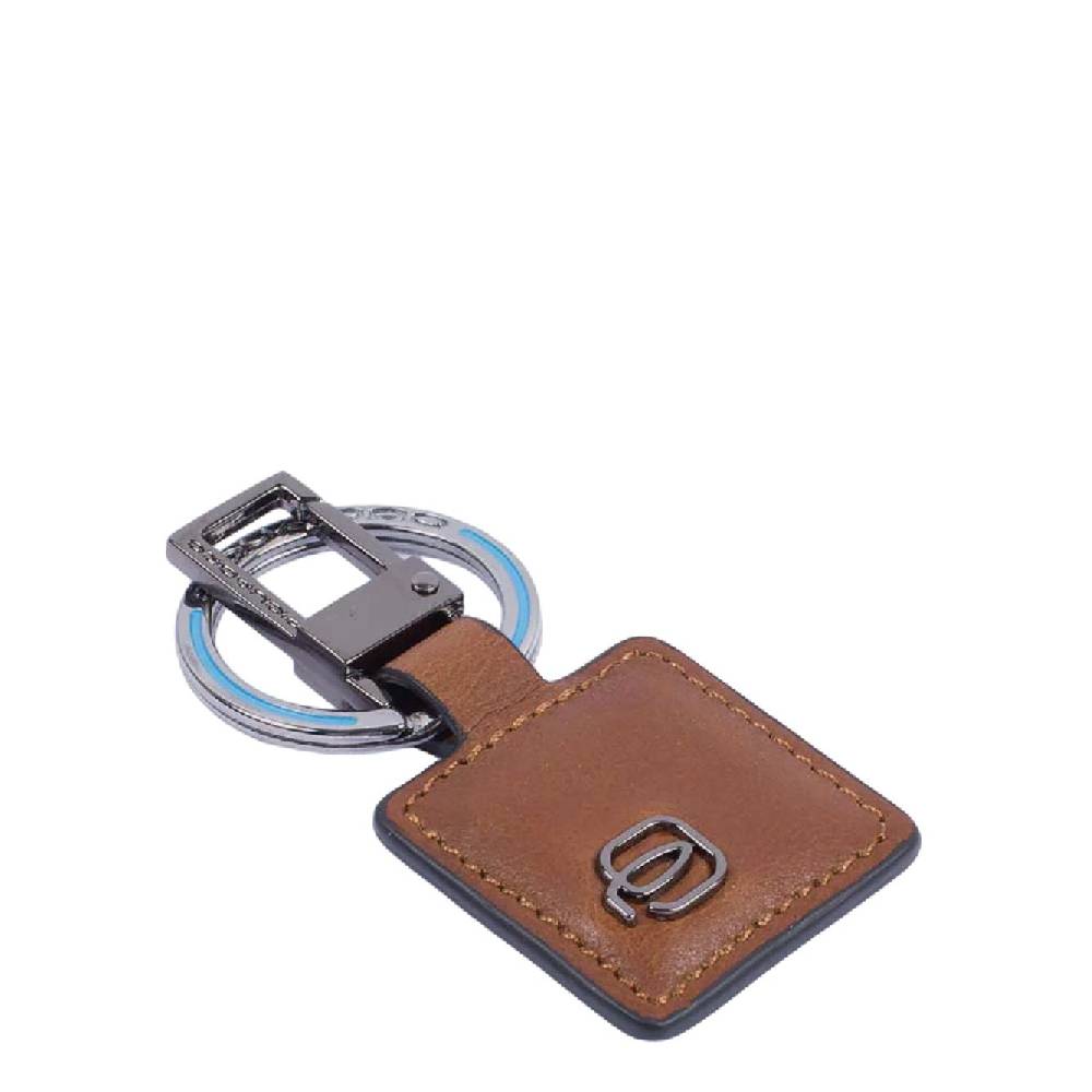 PIQUADRO Portachiavi in Pelle Marrone Piquadro - Accessorio Uomo in Pelle di Alta Qualità