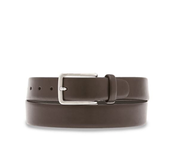 THE BRIDGE  Cintura di Pelle Nera Elegante THE BRIDGE per Uomo - Accessorio 3,5cm Sottocosto