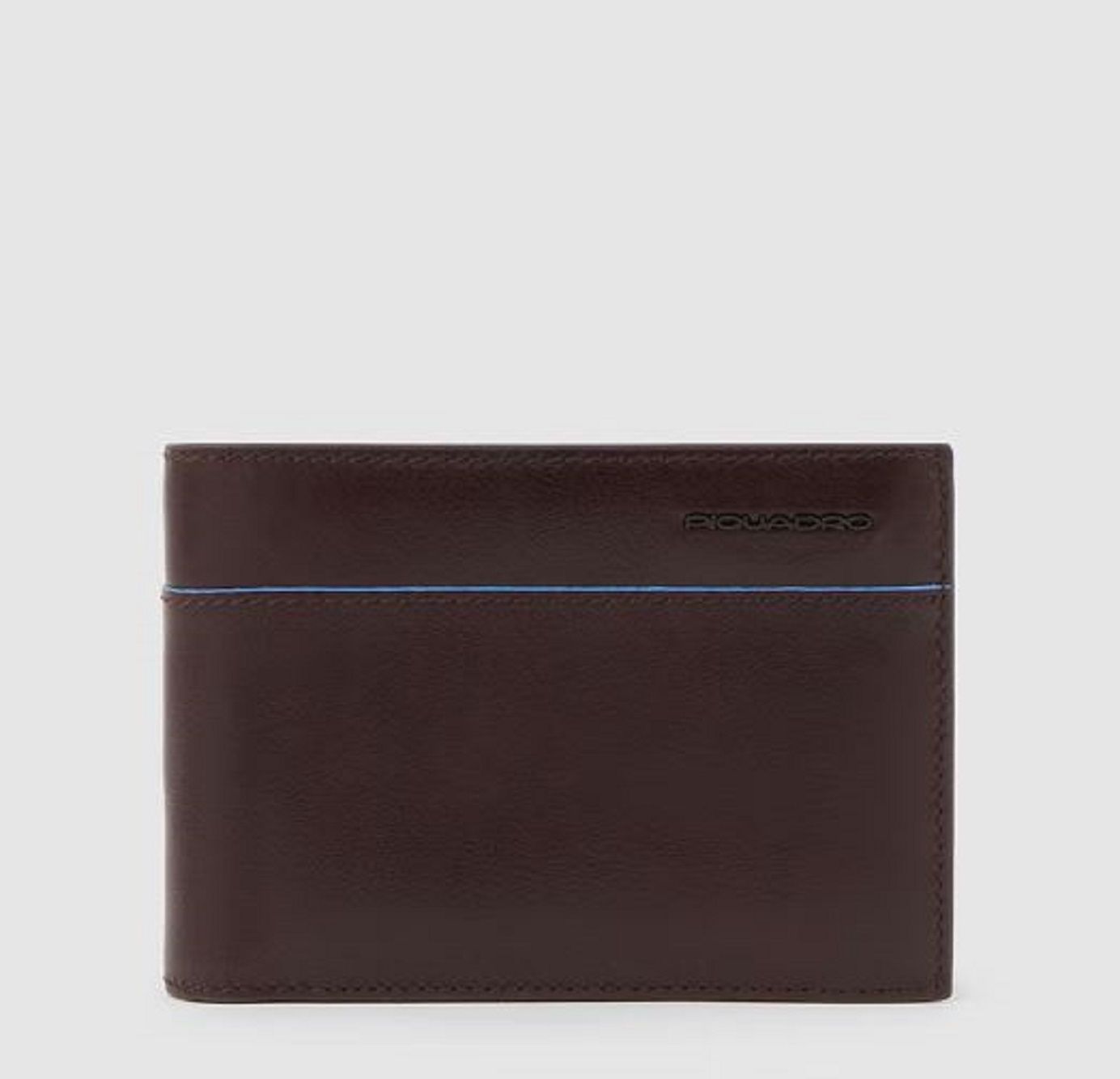 PIQUADRO Portafoglio Piquadro in Pelle Marrone Scuro - Compatto ed Elegante
