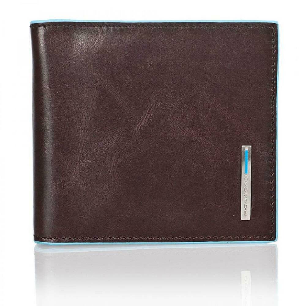 PIQUADRO Portafoglio in Pelle Marrone Scuro PIQUADRO - 10 Scomparti per Carte