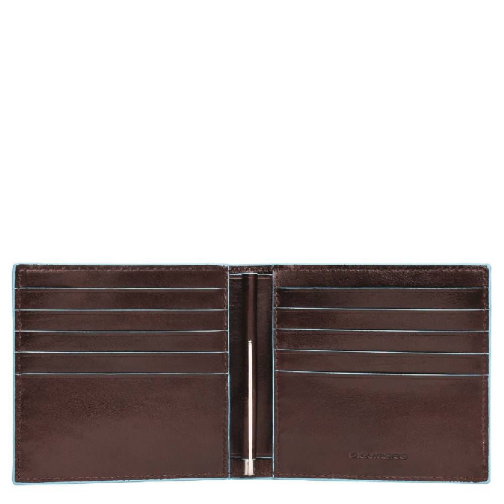 PIQUADRO  Portafoglio in Pelle Marrone Scuro PIQUADRO - 10 Scomparti per Carte Offerta