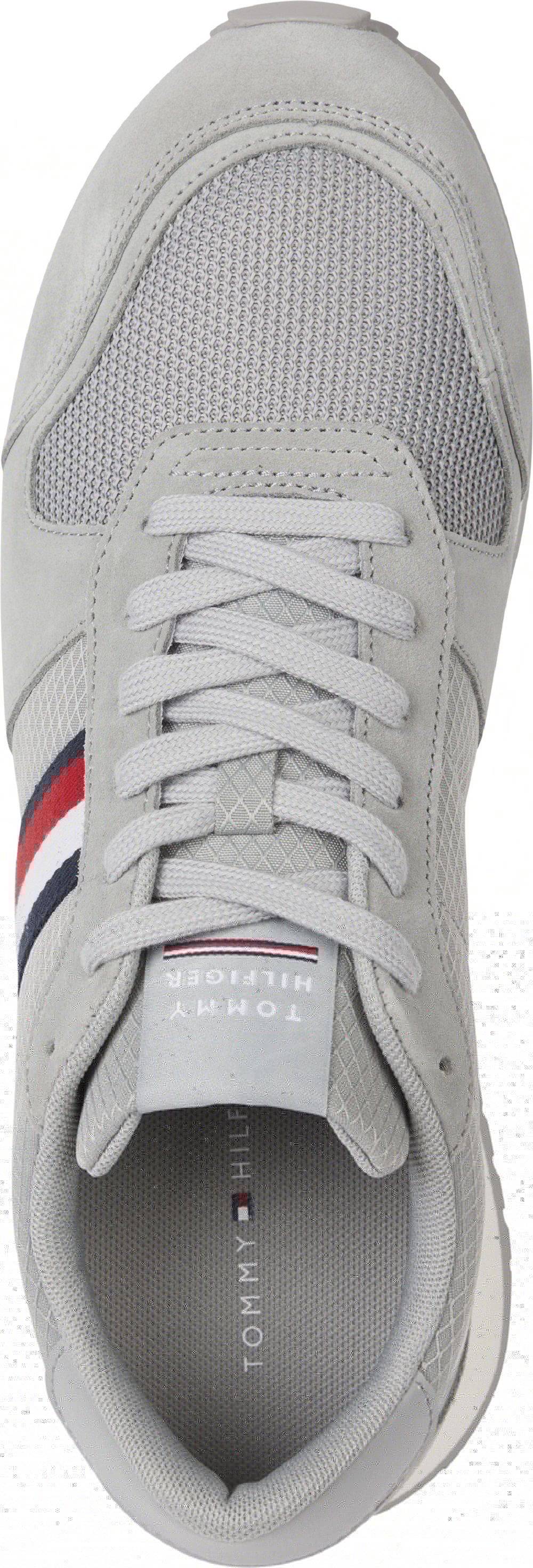 TOMMY JEANS  Sneakers Grigie Uomo in Pelle e Tessuto Tommy Jeans Outlet
