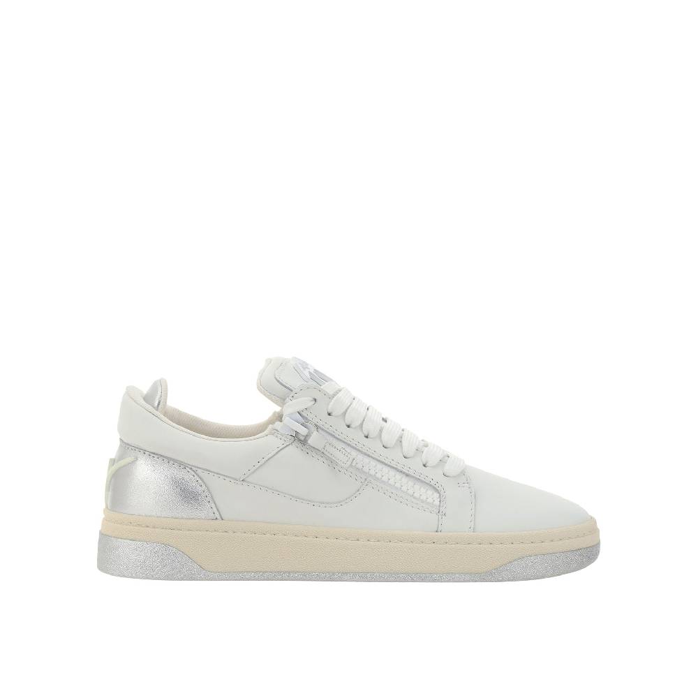 GIUSEPPE ZANOTTI DESIGN Sneakers Basse da Uomo in Pelle Bianca Giuseppe Zanotti