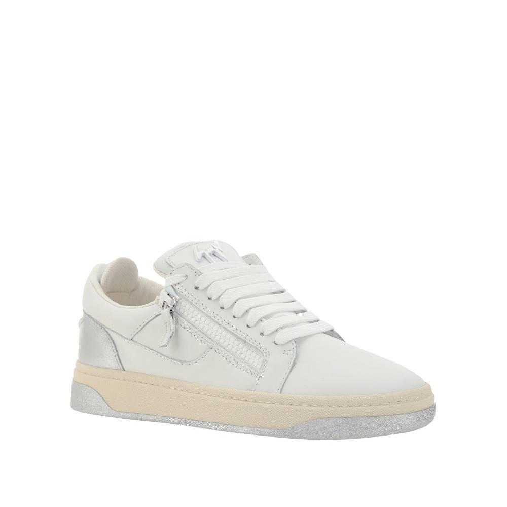 GIUSEPPE ZANOTTI DESIGN  Sneakers Basse da Uomo in Pelle Bianca Giuseppe Zanotti I Più Venduti