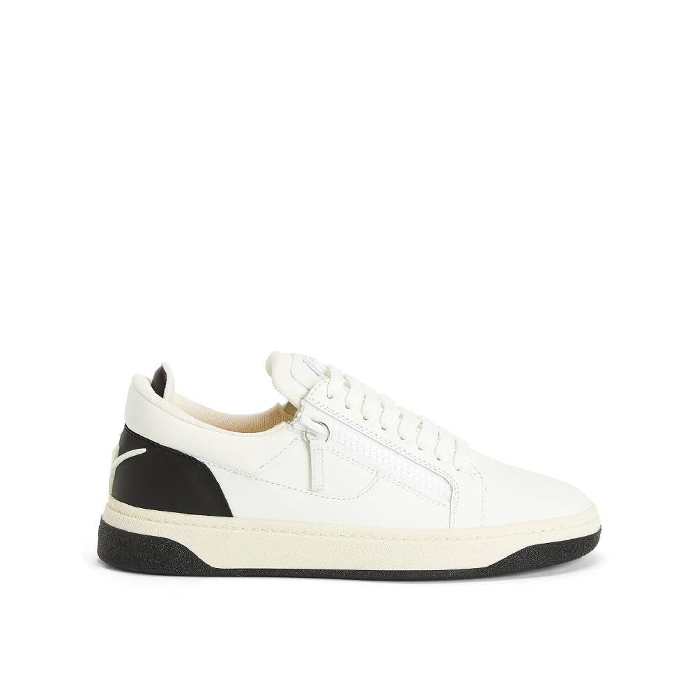 GIUSEPPE ZANOTTI DESIGN Sneakers Basse Uomo Giuseppe Zanotti in Pelle Bianca