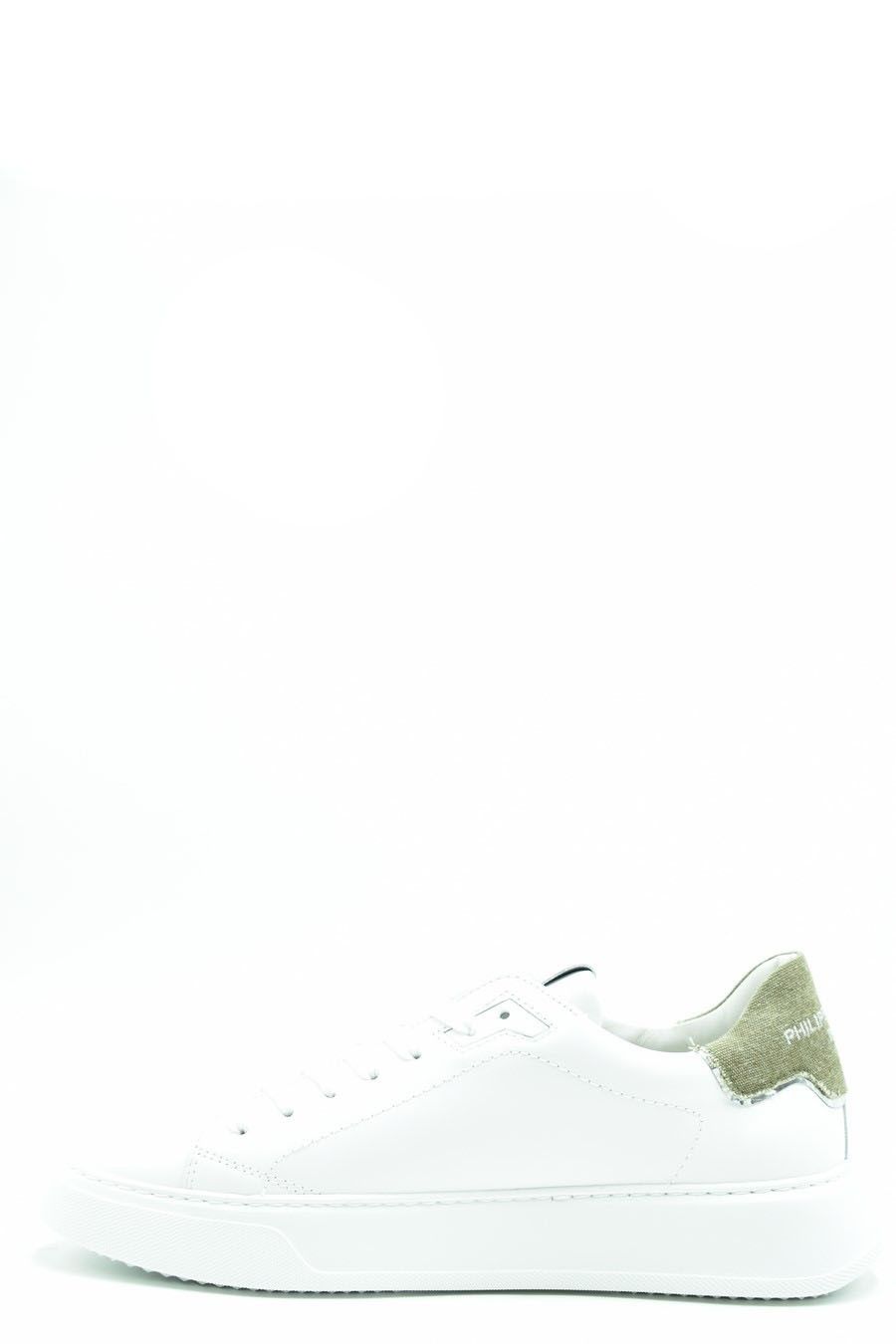 PHILIPPE MODEL  Sneakers in Pelle Bianca Uomo Philippe Model BTLUVCD2 Moda