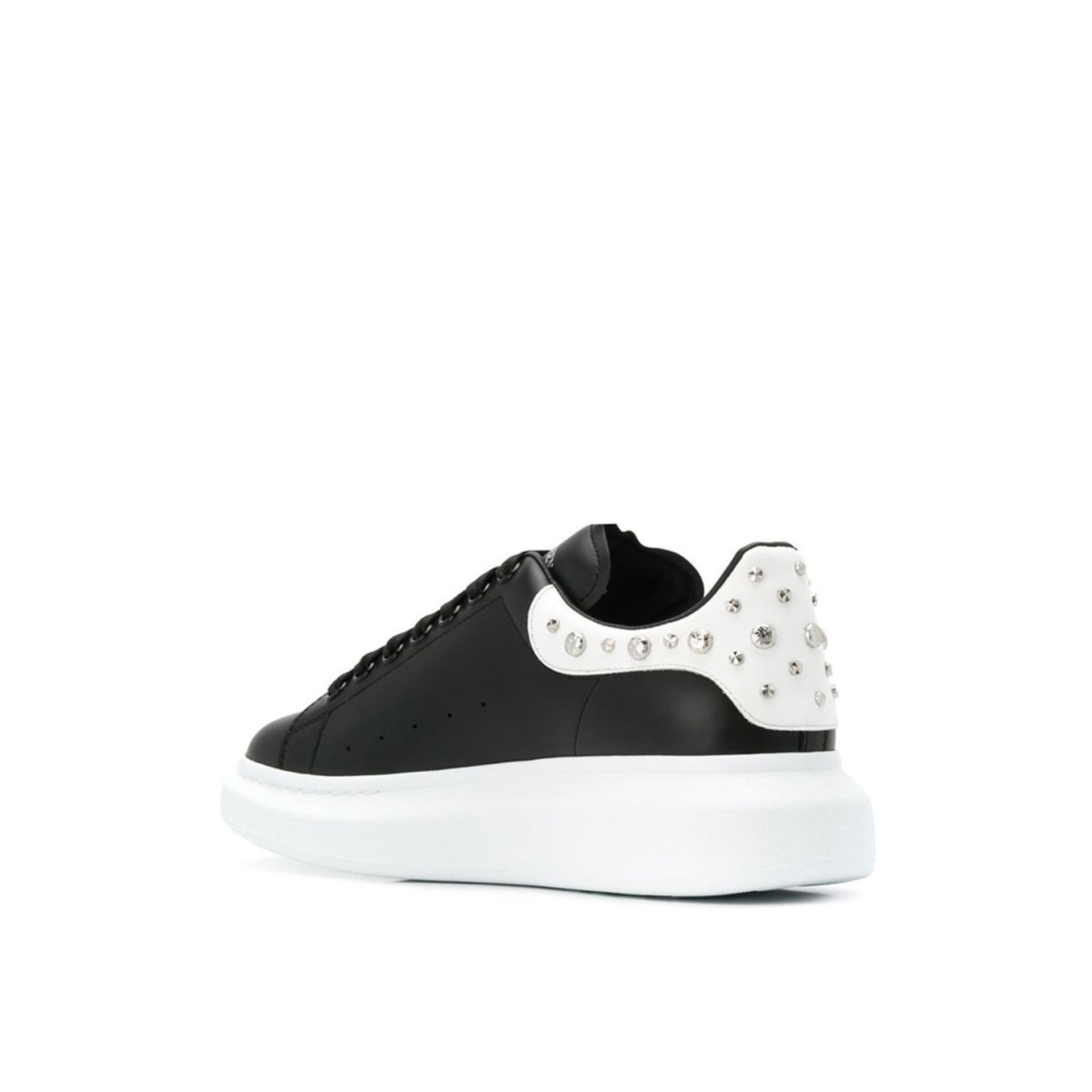 ALEXANDER MCQUEEN  Sneakers Alexander McQueen Nere in Pelle Borchiata Nuovo