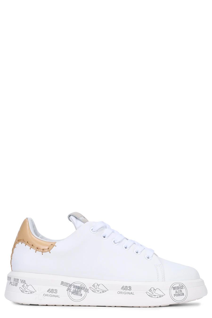 PREMIATA Sneakers di Pelle Multicolore Premiata BELLEVAR6711 per Donne