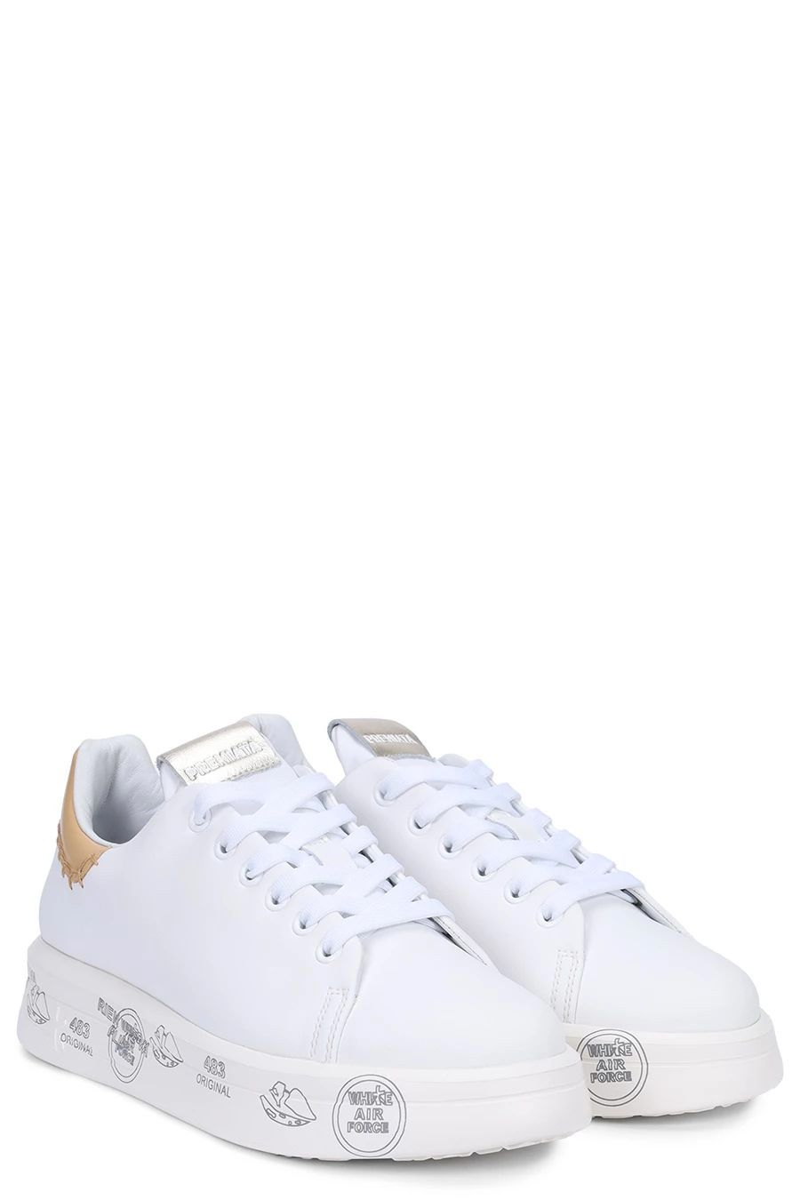 PREMIATA  Sneakers di Pelle Multicolore Premiata BELLEVAR6711 per Donne Comprane uno, ottenene uno gratis