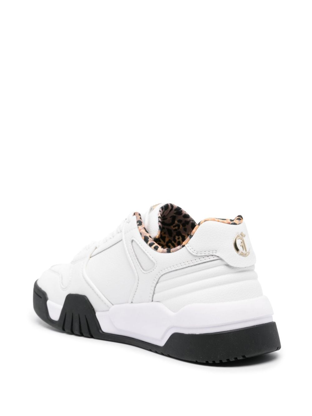 JUST CAVALLI  Sneakers Bianche Donna Just Cavalli - Pelle e Tessuto alla Moda Soddisfazione Garantita