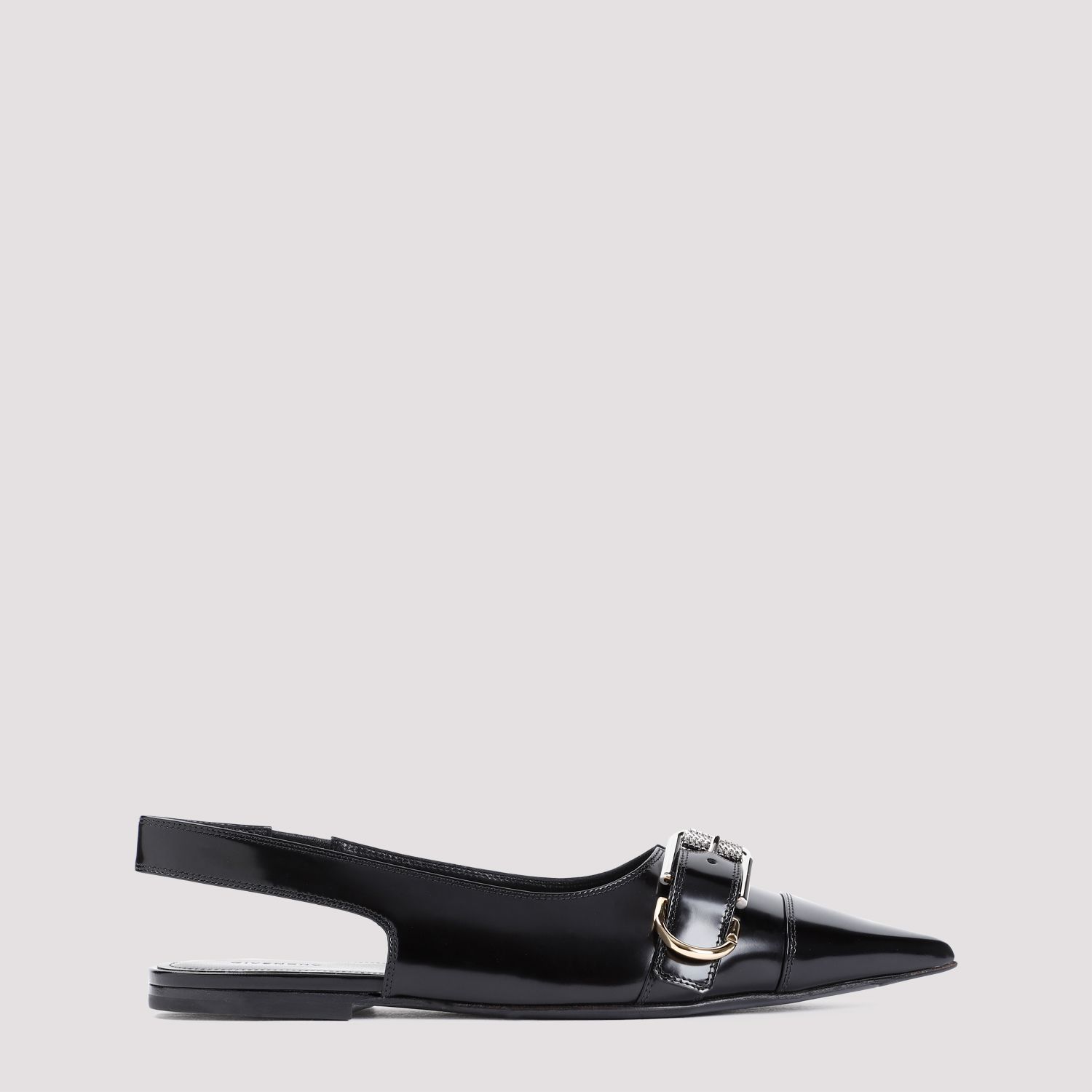 GIVENCHY  Ballerine Givenchy in Pelle di Vitello Nera Sottocosto