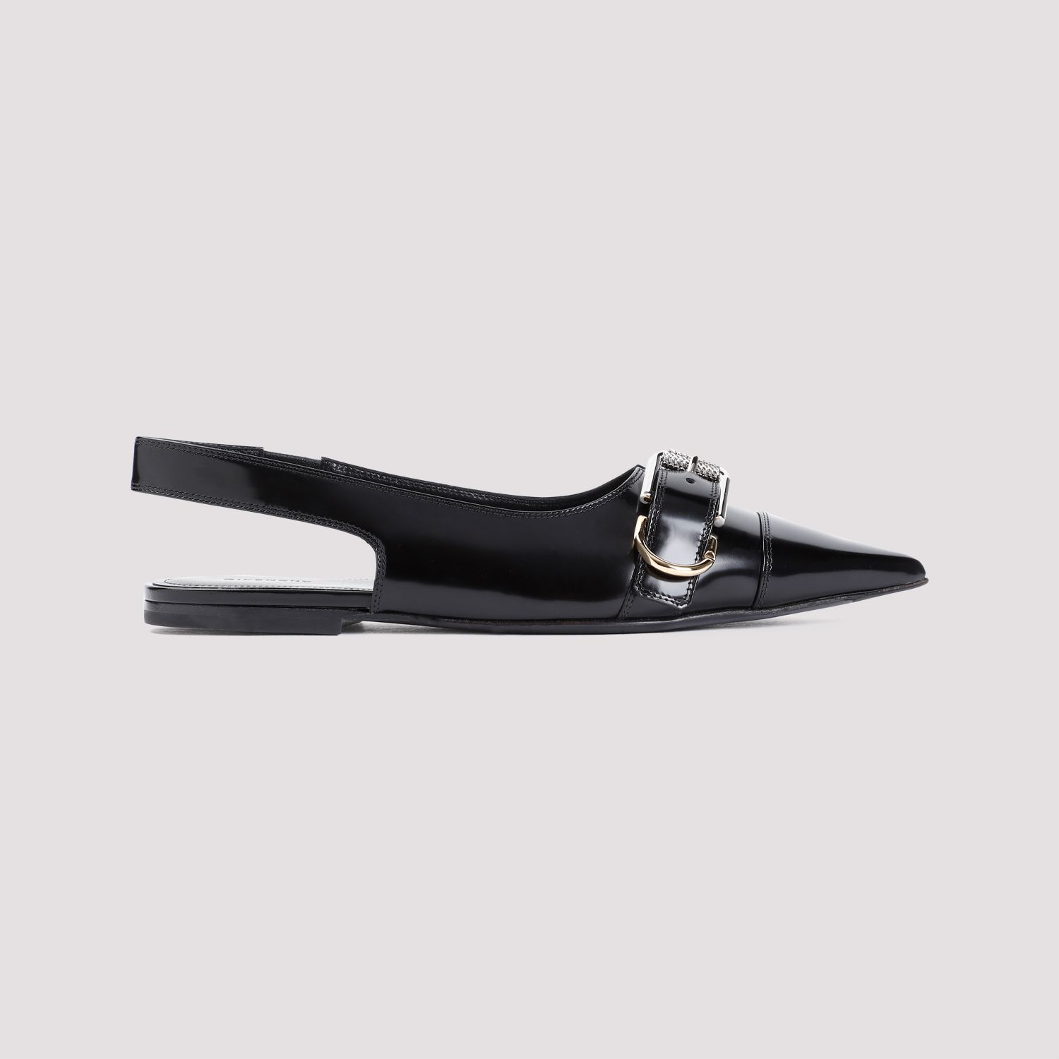 GIVENCHY  Ballerine Givenchy in Pelle di Vitello Nera Sottocosto