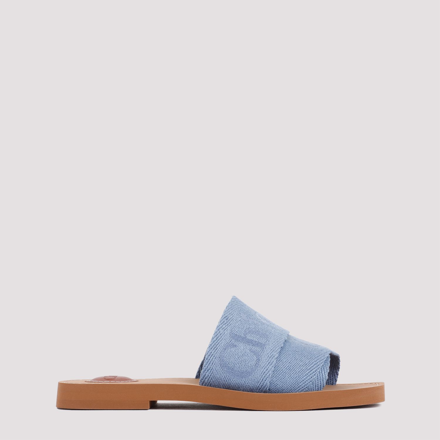 CHLOÉ  Stivaletti Bassi Chloé in Lino Blu Woody Economico
