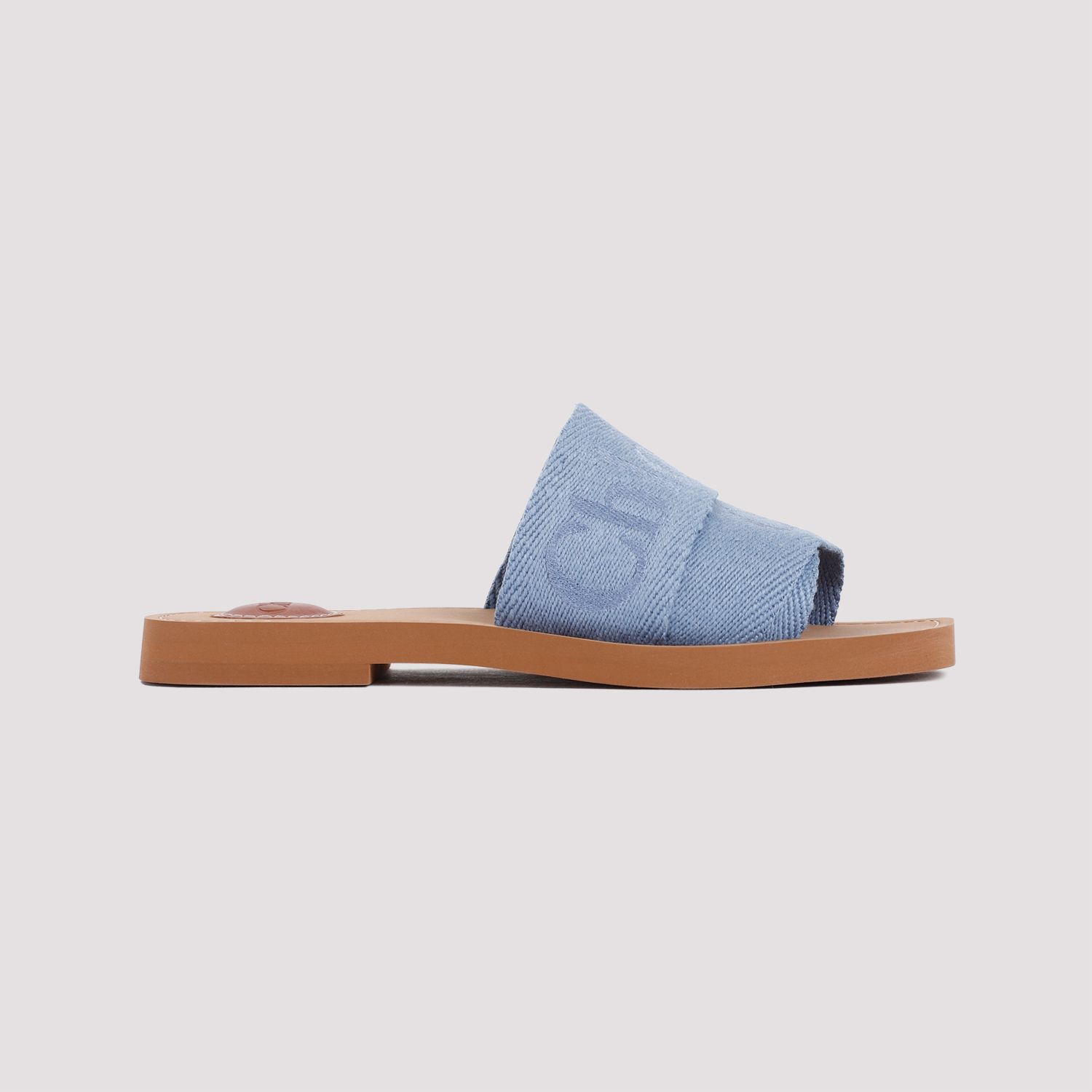 CHLOÉ  Stivaletti Bassi Chloé in Lino Blu Woody Economico