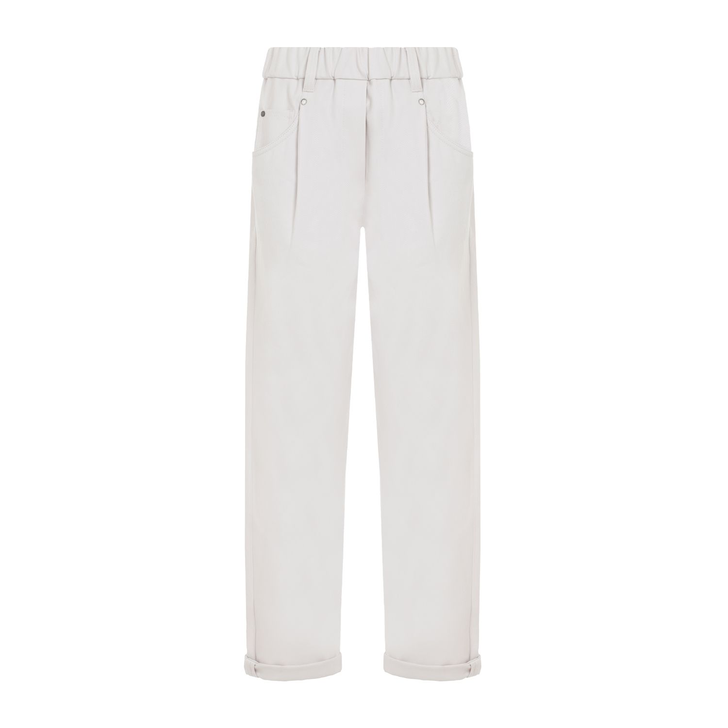 BRUNELLO CUCINELLI Pantaloni in Cotone Elasticizzato Brunello Cucinelli - Color Carne
