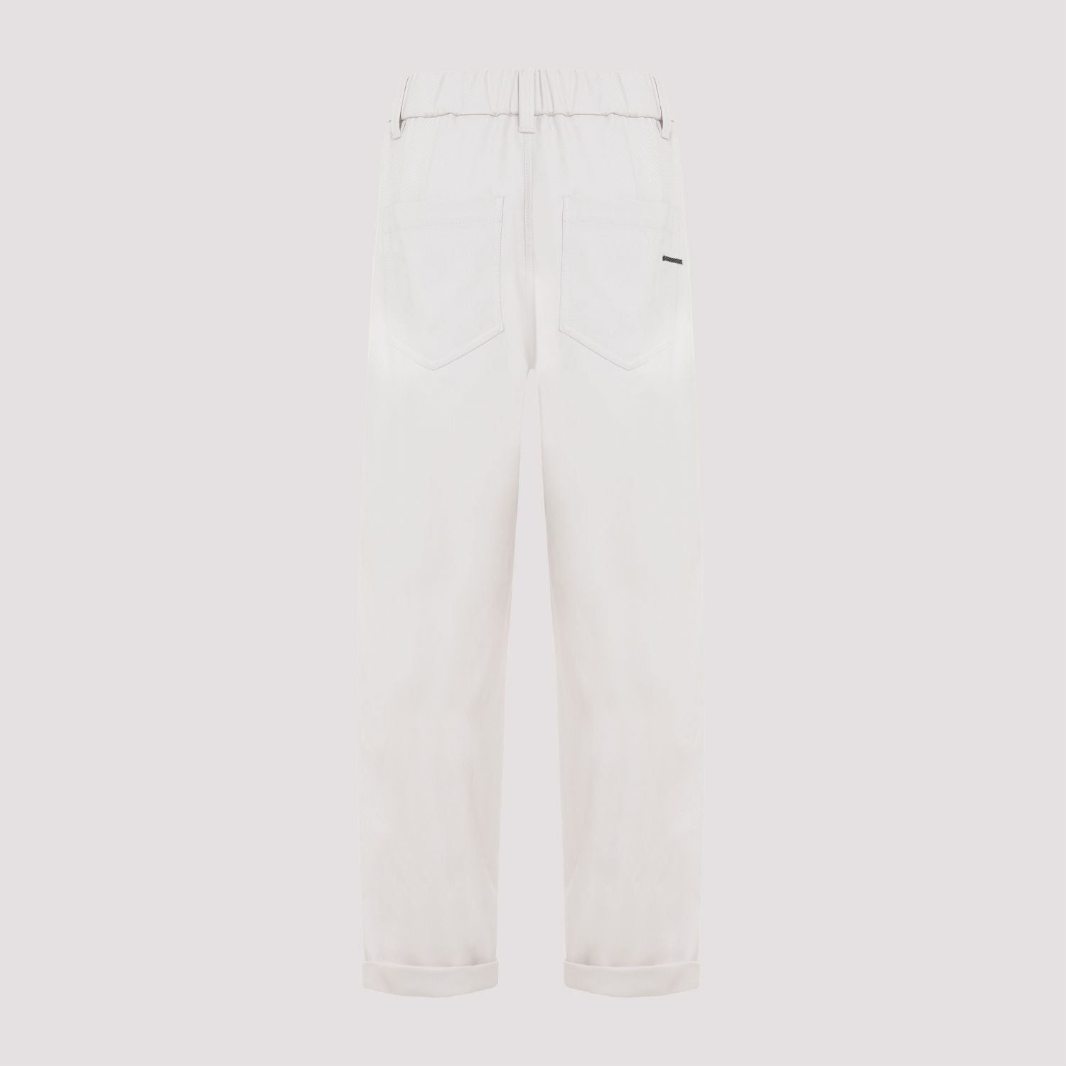 BRUNELLO CUCINELLI  Pantaloni in Cotone Elasticizzato Brunello Cucinelli - Color Carne Vendita Economica
