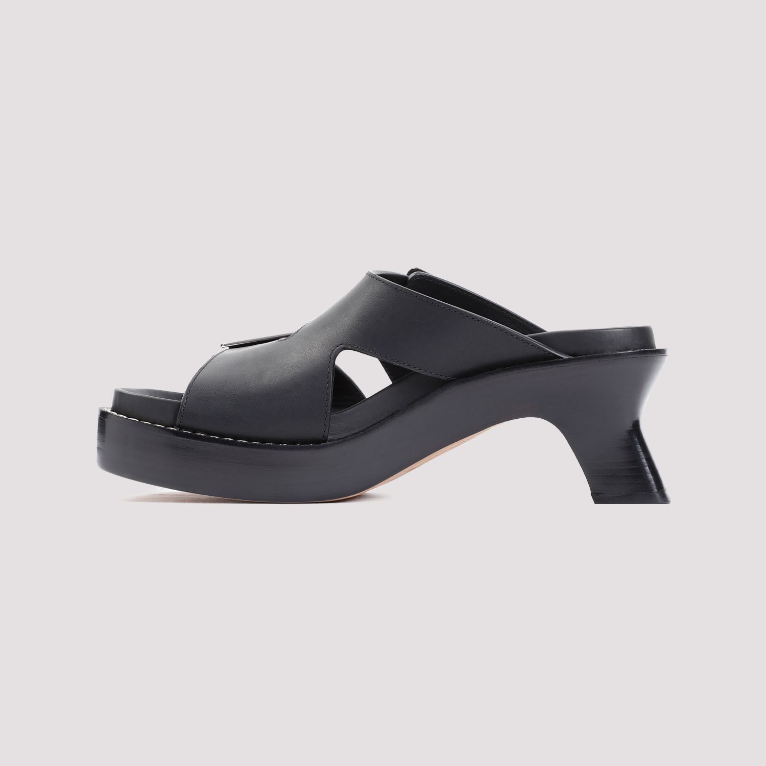 LOEWE  Stivaletti LOEWE in Pelle Nera con Tacco 7cm 2025