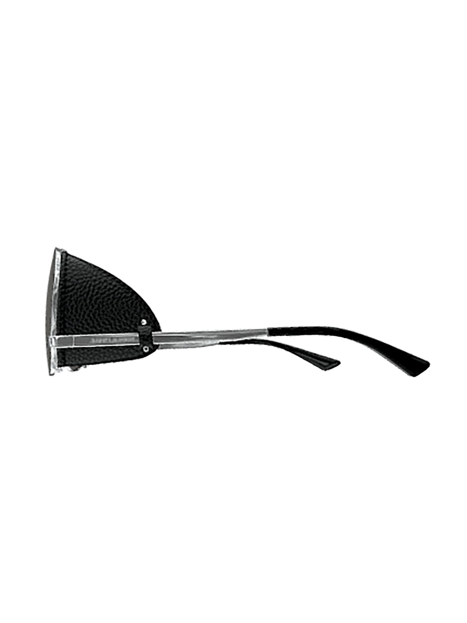 SAINT LAURENT  Occhiali da Sole Saint Laurent con Spoiler in Pelle Metallica Negozi Online
