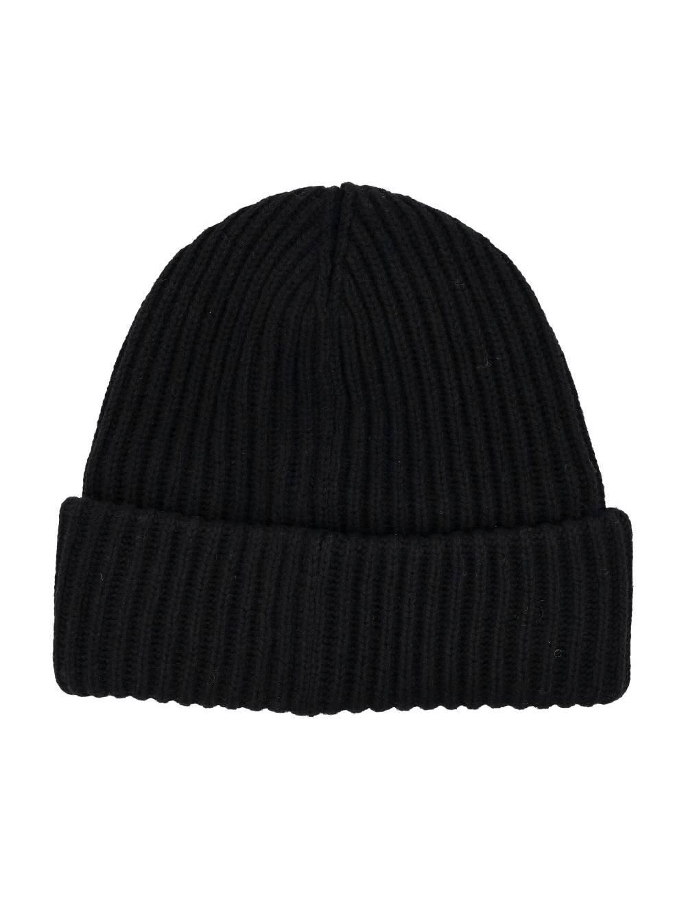 GANNI  Berretto di Lana Nero GANNI da Donna - Cappello in Maglia a Costine Eco-Sostenibile Promozione Limitata