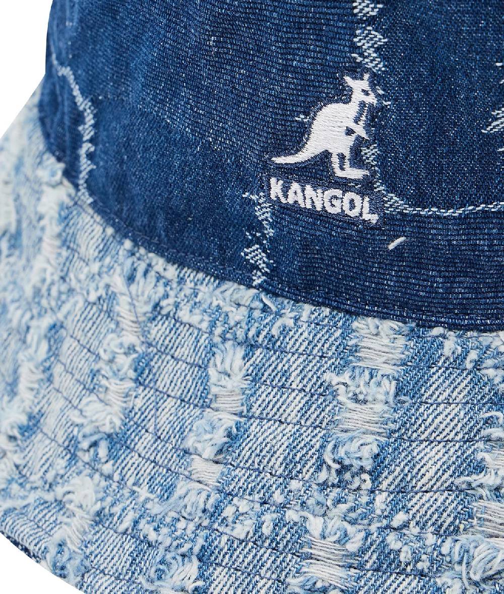 KANGOL  Cappello Secchiello in Denim Blu KANGOL da Donna Sottocosto