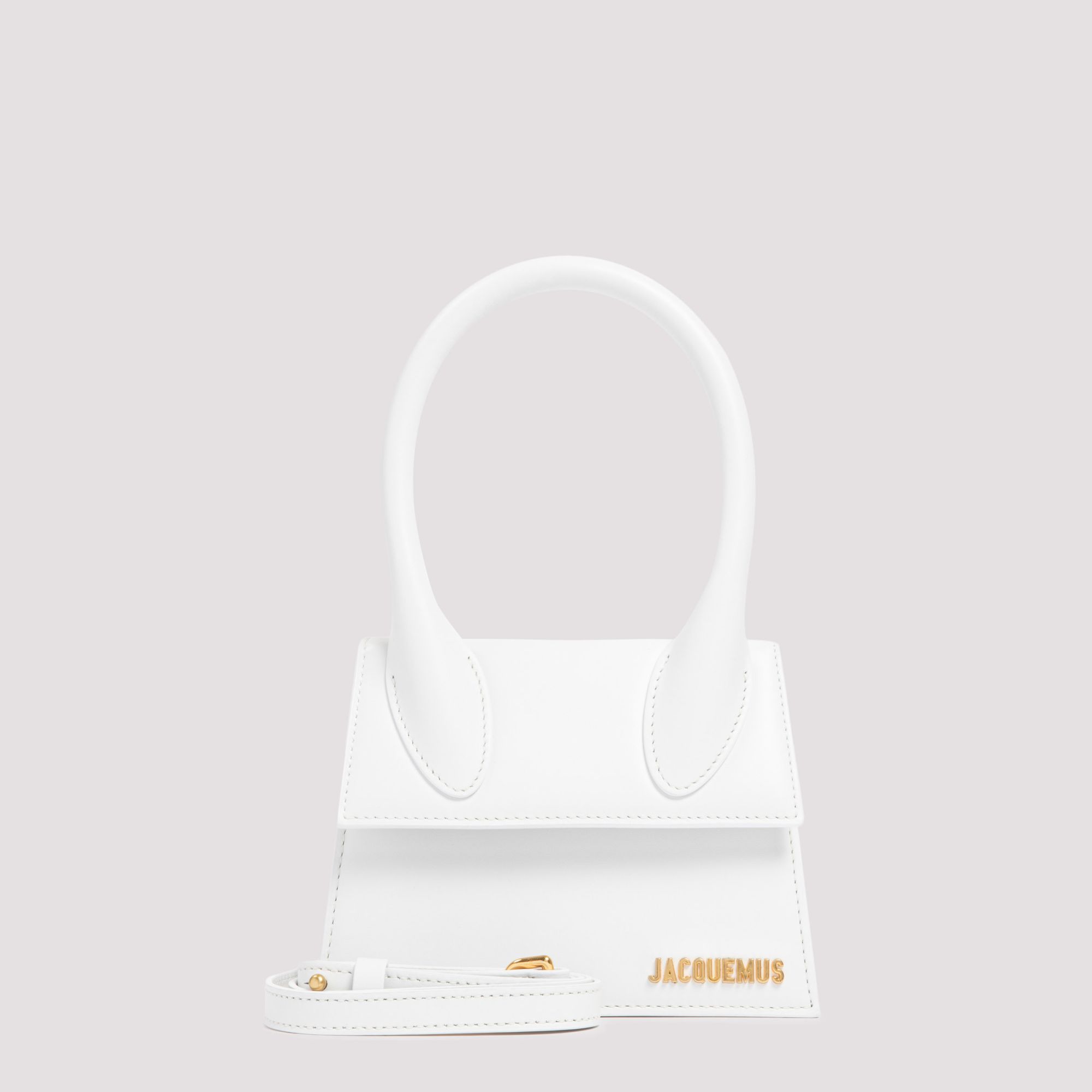 JACQUEMUS  Borsa a Spalla Bianca in Pelle Le Chiquito Media di Jacquemus Economico