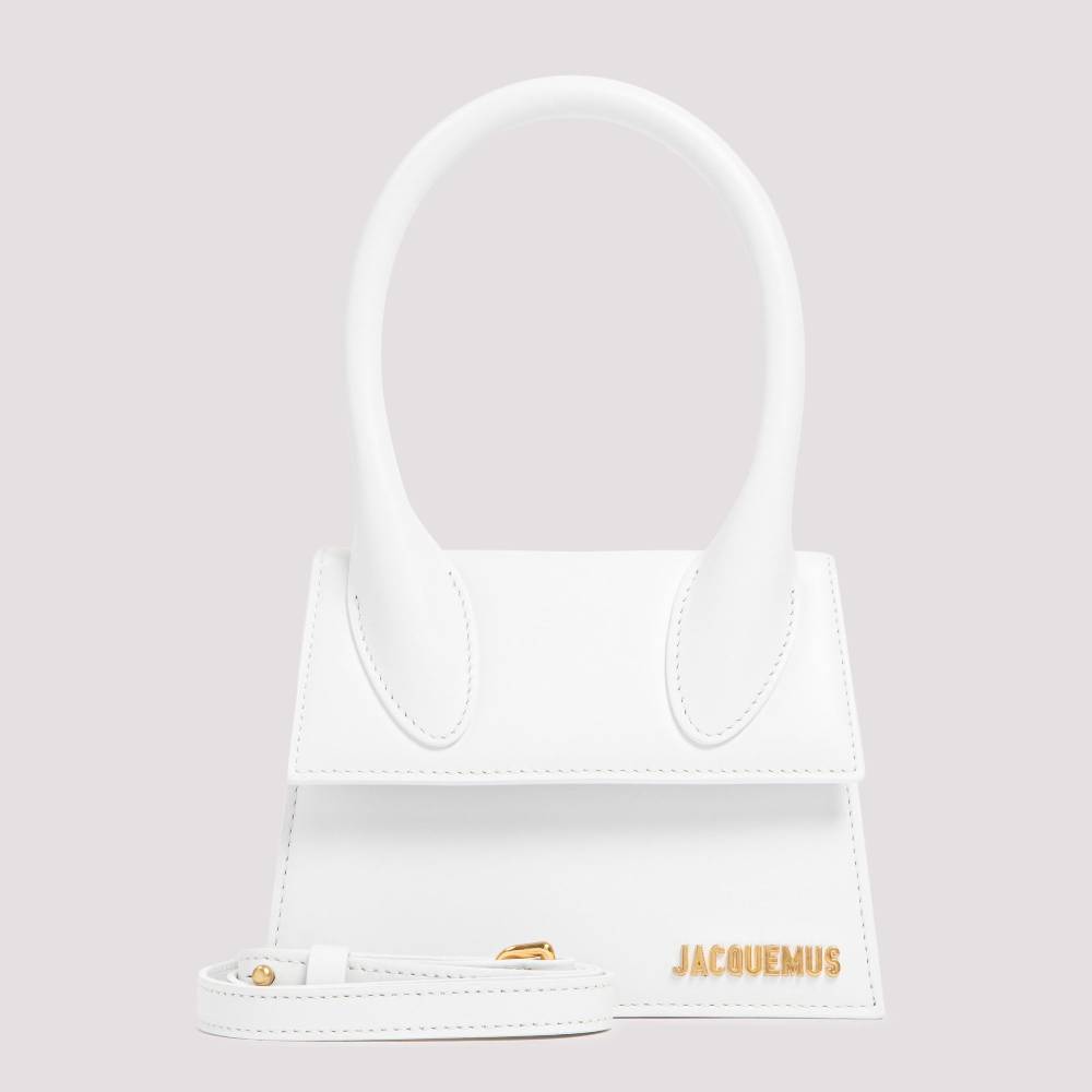 JACQUEMUS  Borsa a Spalla Bianca in Pelle Le Chiquito Media di Jacquemus Economico