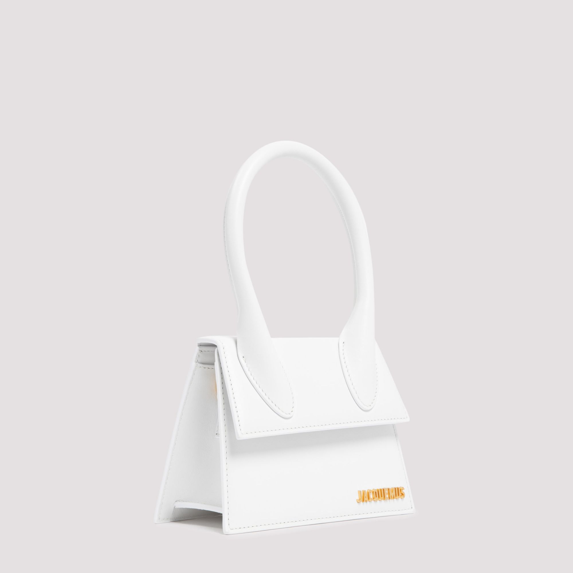 JACQUEMUS  Borsa a Spalla Bianca in Pelle Le Chiquito Media di Jacquemus Economico