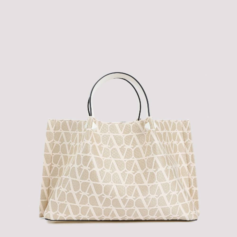 VALENTINO GARAVANI  Tote Medium VLogo Firma Valentino Garavani Color Nudo Outlet