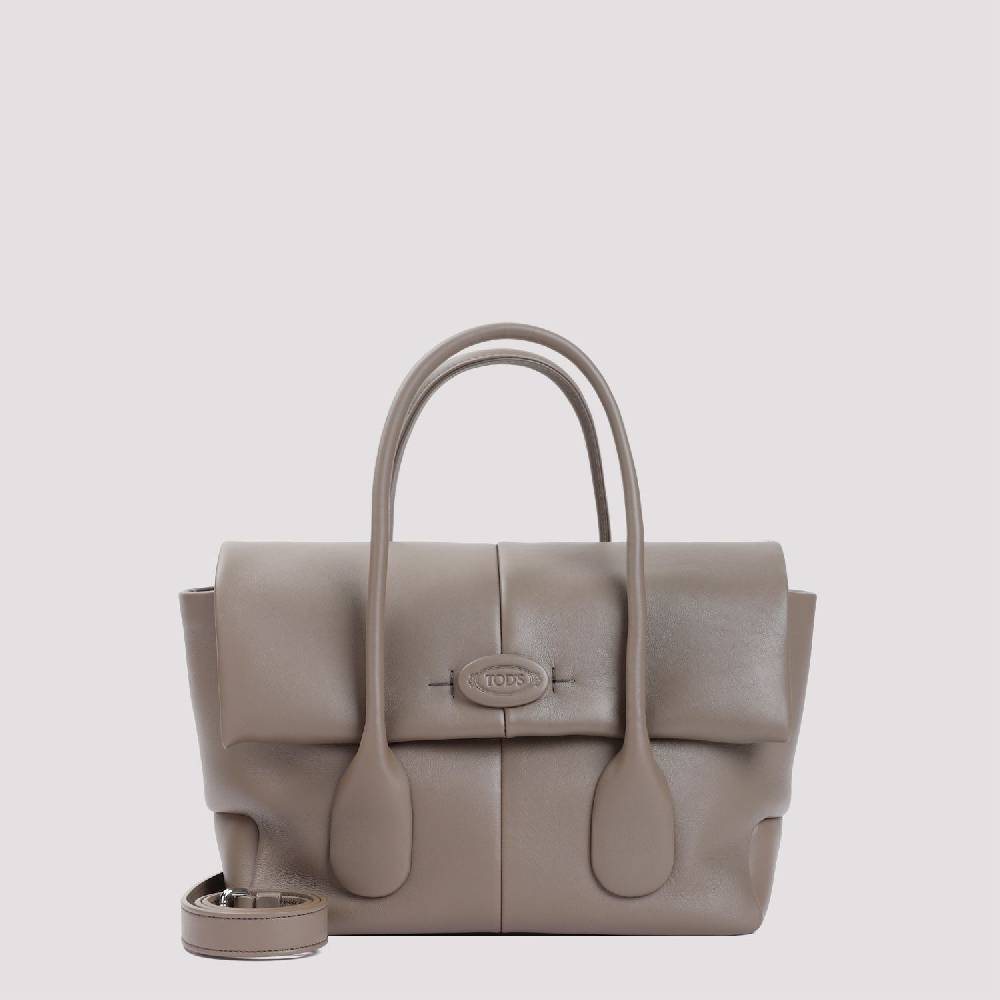 TOD'S  Borsa TOD'S in Pelle di Vitello Grigia 36x22x16cm Saldi