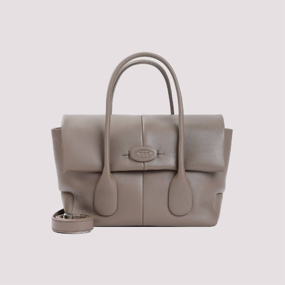 TOD'S  Borsa TOD'S in Pelle di Vitello Grigia 36x22x16cm Saldi