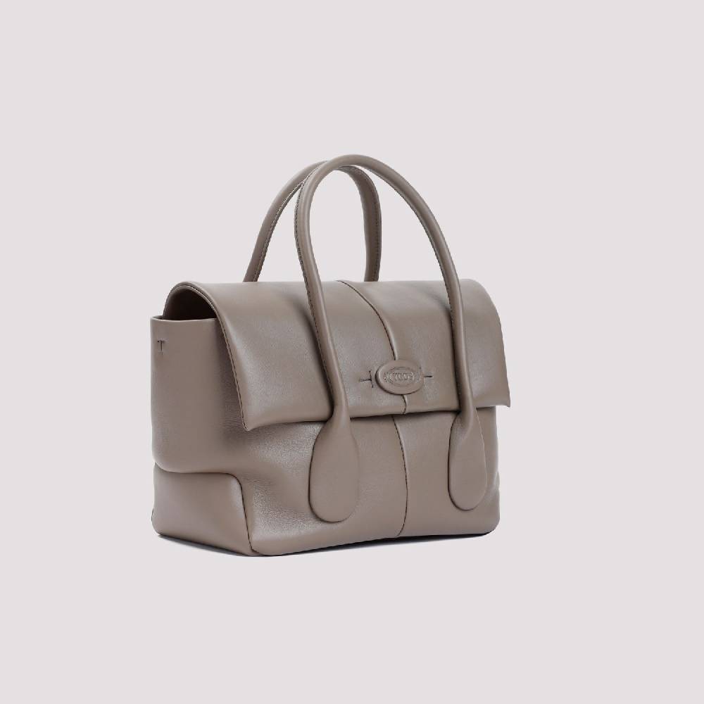 TOD'S  Borsa TOD'S in Pelle di Vitello Grigia 36x22x16cm Saldi