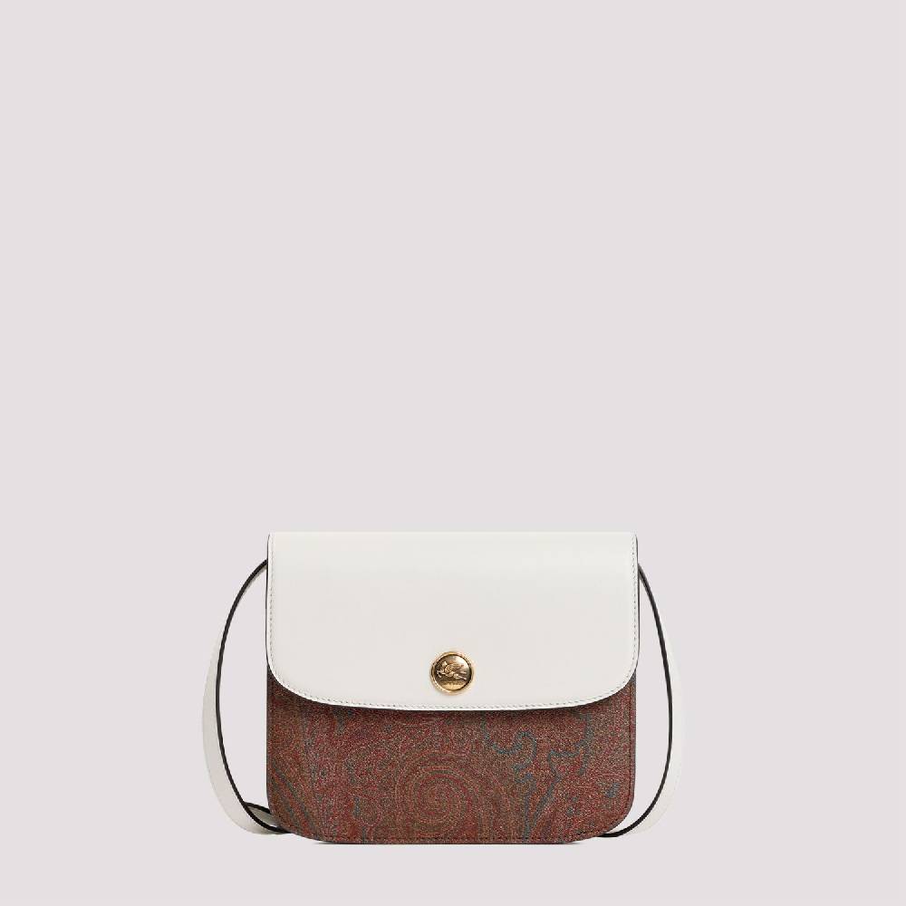 ETRO  Borsa Tracolla ETRO Paisley in Pelle Bianca Offerte