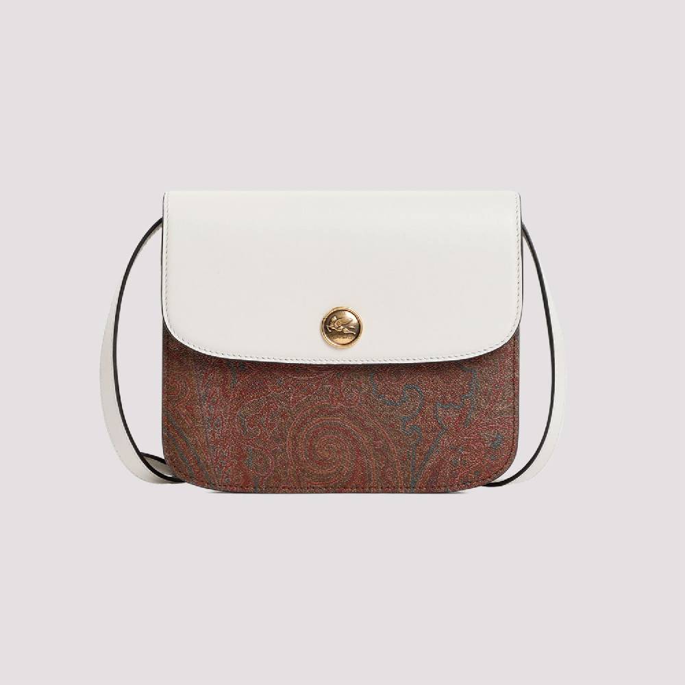 ETRO  Borsa Tracolla ETRO Paisley in Pelle Bianca Offerte