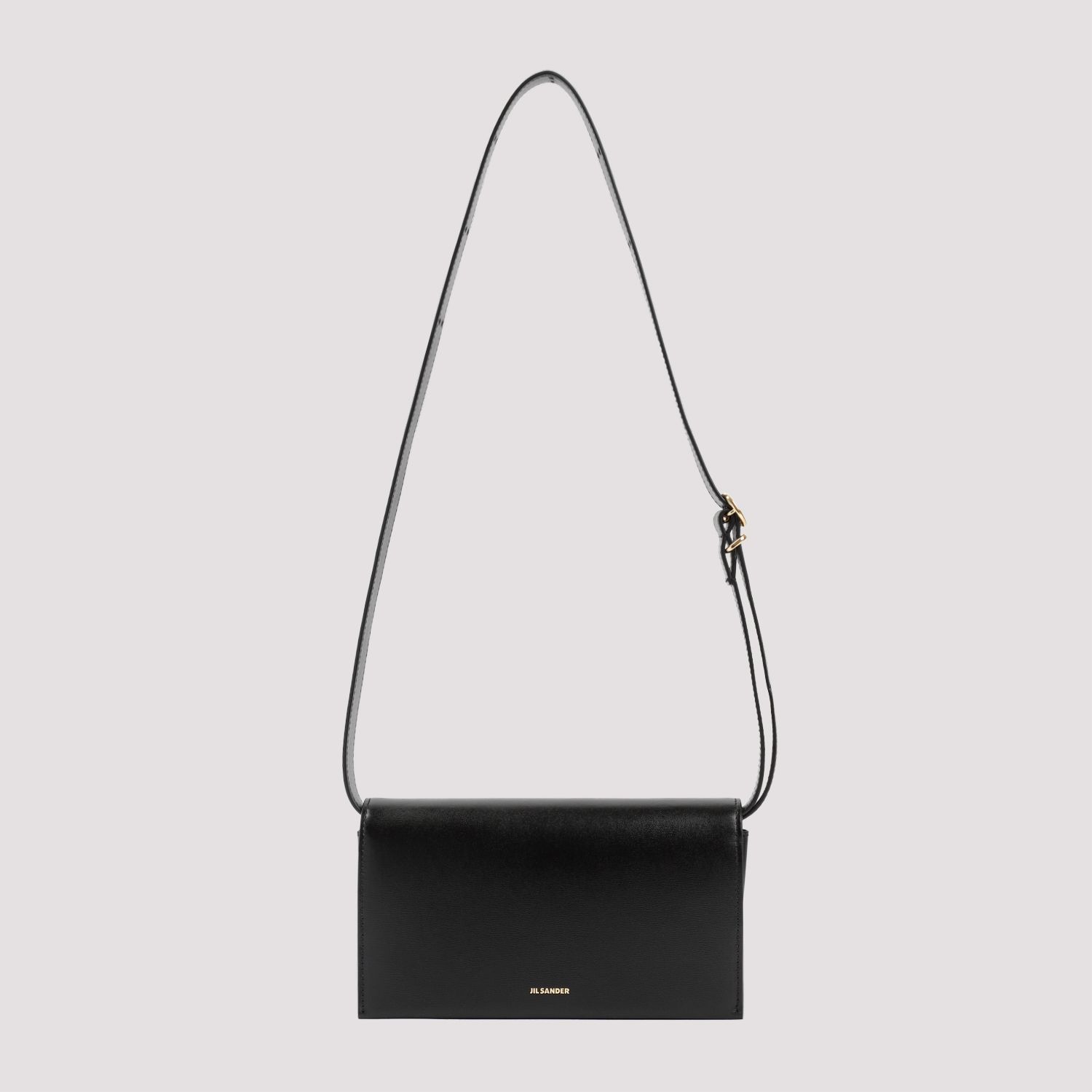 JIL SANDER  Borsa da Donna Jil Sander in Pelle di Vitello Nera con Fibbia Vendita Economica